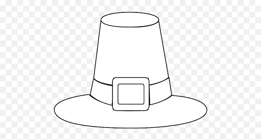 For Pilgrim Hat Thanksgiving Coloring - Costume Hat Emoji,Pilgrim Hat Png