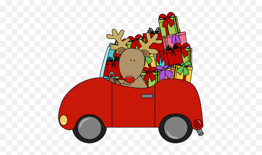Clip Art Reindeer - Drive By Christmas Clipart Emoji,Reindeer Clipart