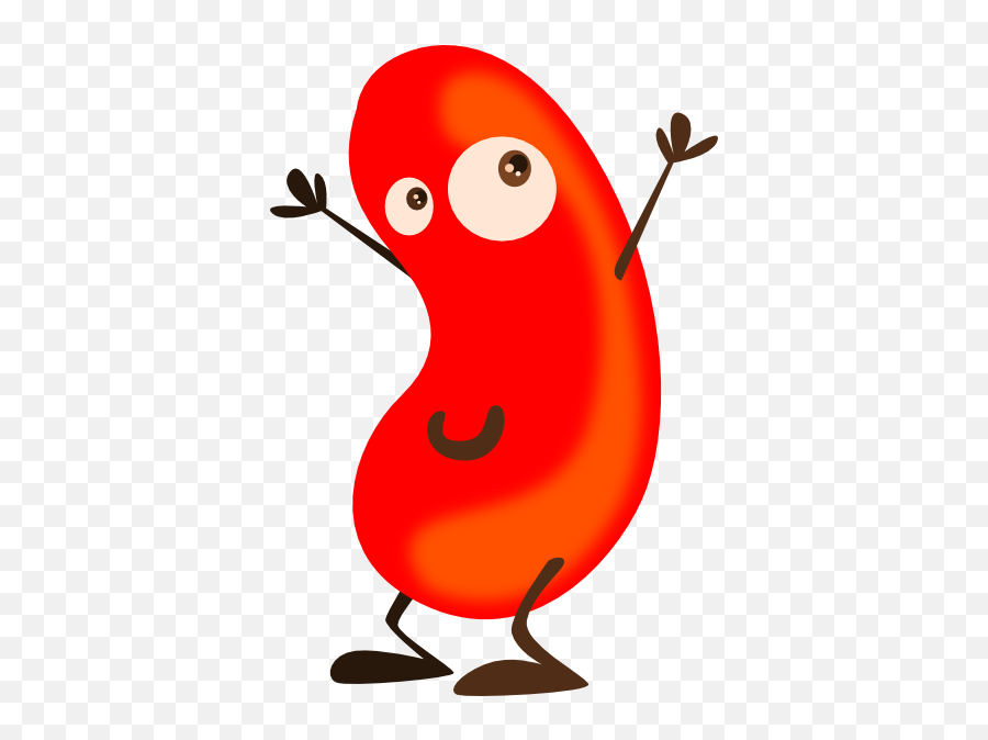 Red Bean Cartoon Clip Art At Clker - Kidney Bean Clipart Emoji,Beans Clipart