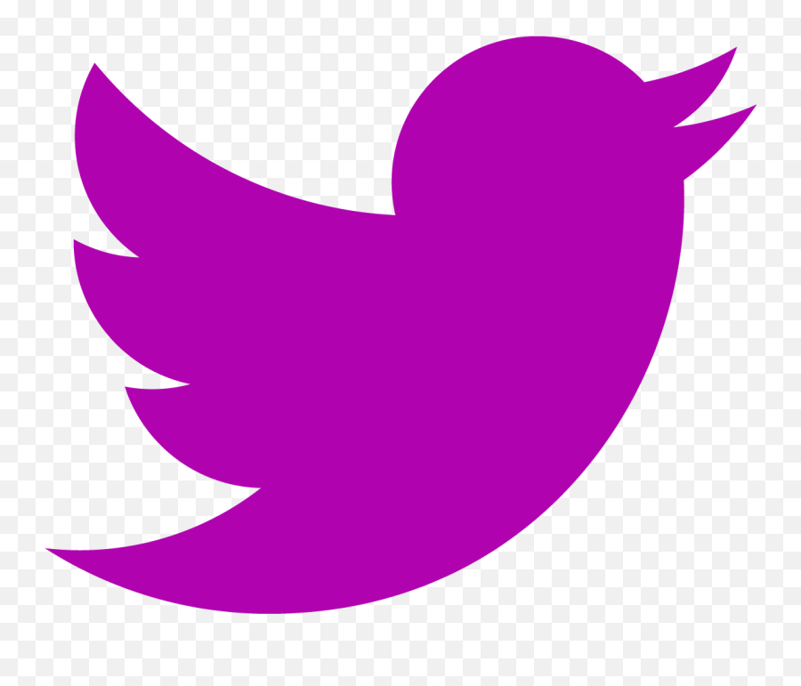 Purple Twitter Logo Transparent - Twitter Logo Emoji,Twitter Logo Transparent Background