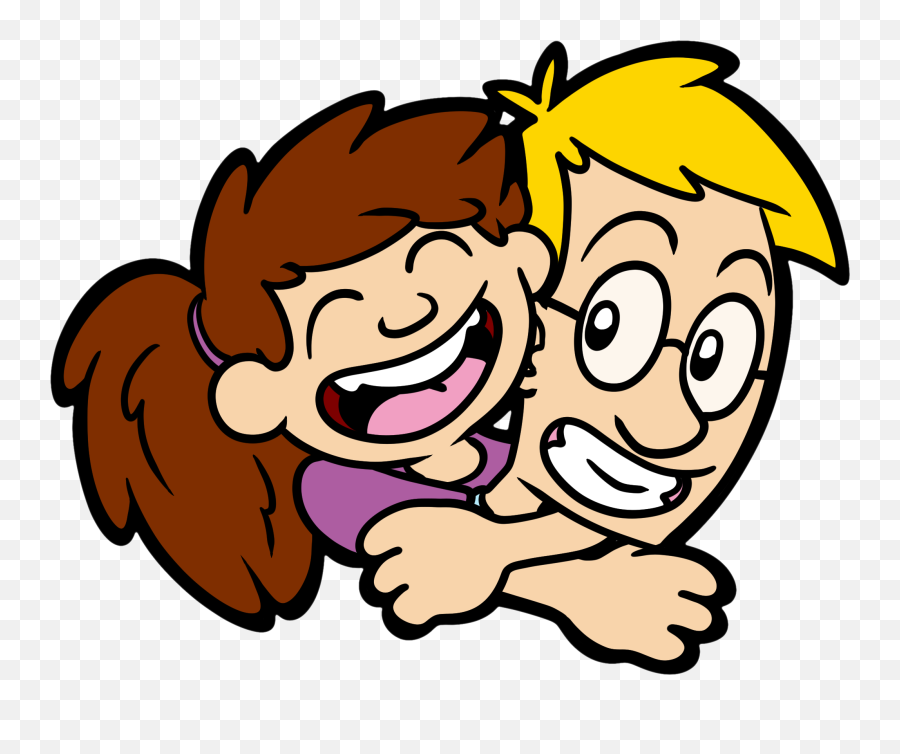 Daughter Hugging Dad Comicstrip Comics - Happy Emoji,Hugging Clipart
