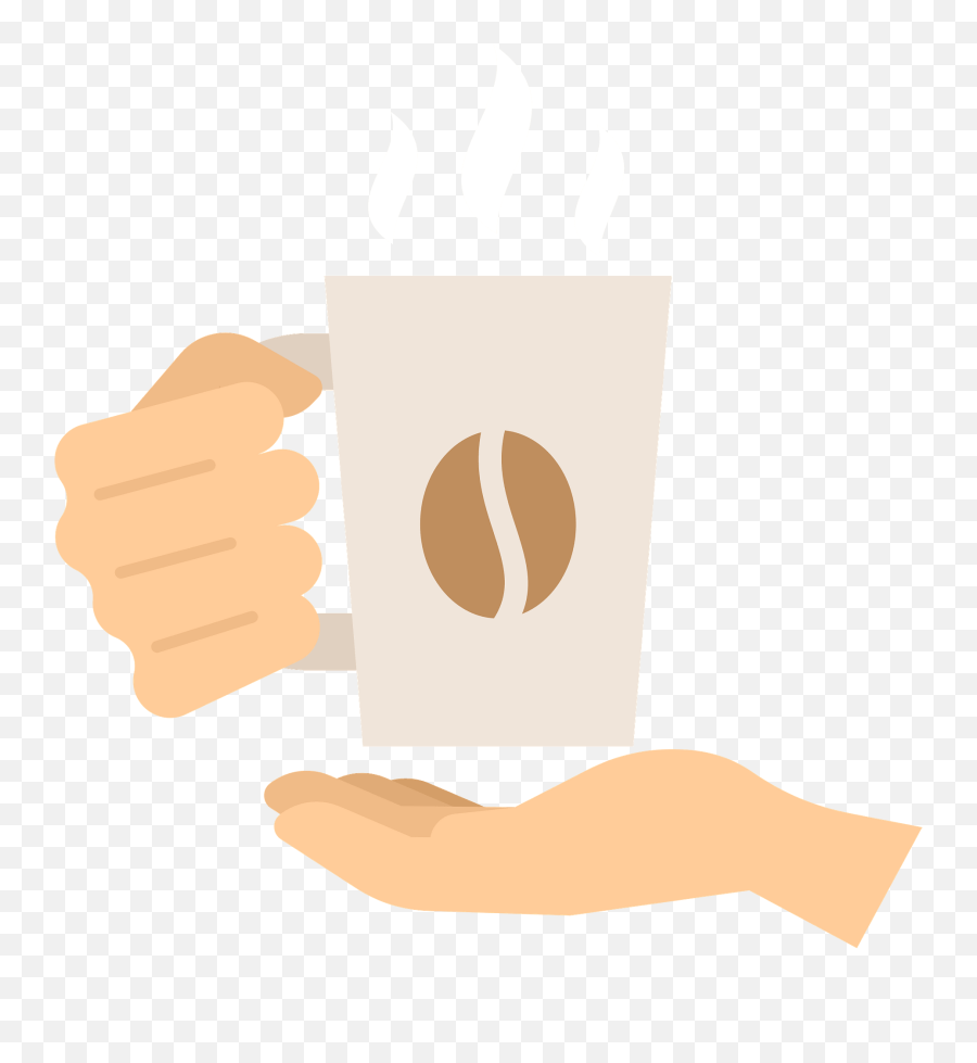 Hand Holding Coffee Cup Clipart Free Download Transparent - Cup Emoji,Coffee Cup Clipart