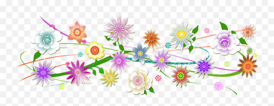 Free Photo Background Edge Transparency Flowers Illustration - Borde De Flores En Png Emoji,Purple Flower Transparent