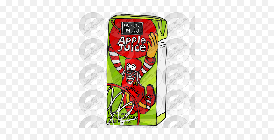 Mcdonalds Apple Juice Picture For Classroom Therapy Use - Communication Device Emoji,Mcdonalds Clipart