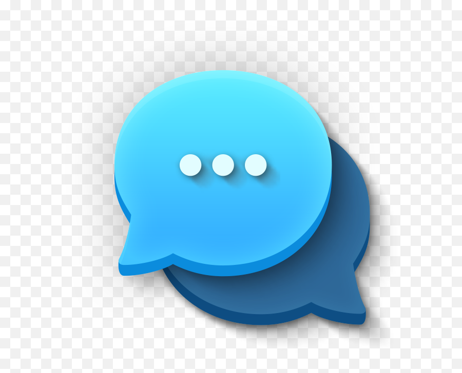 Blue Text Message Icon Transparent Png - Dot Emoji,Text Message Icon Png