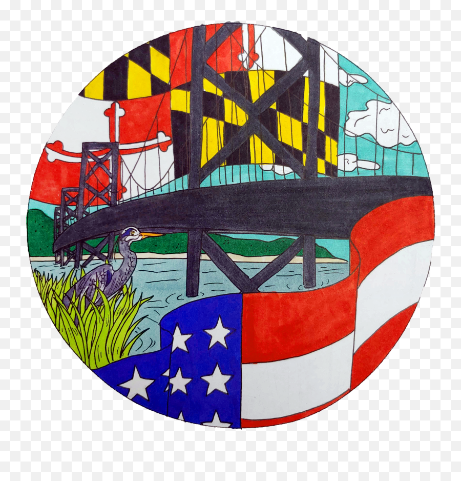 I Sticker Contest Emoji,Maryland Flag Png
