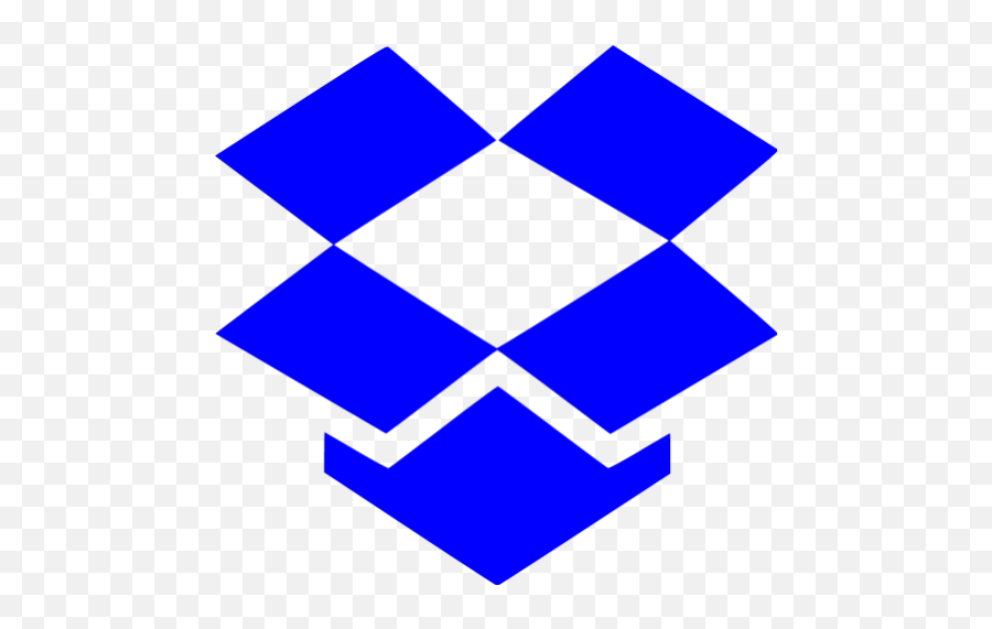 Blue Dropbox Icon - Free Blue Social Icons Dropbox Icon File Emoji,Dropbox Logo