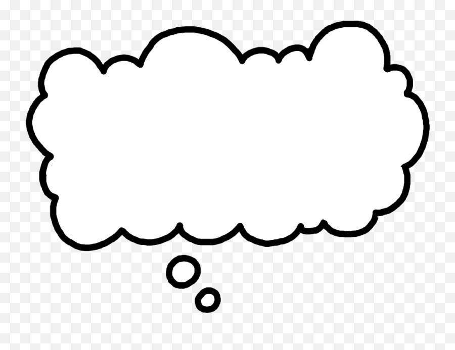 Clouds Clipart Thought Bubble - Thought Bubble Gif Emoji,Thought Bubble Clipart