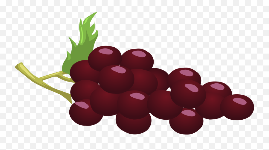 Clipart Grapes 3 - Red Grape Clipart Png Emoji,Grapes Clipart