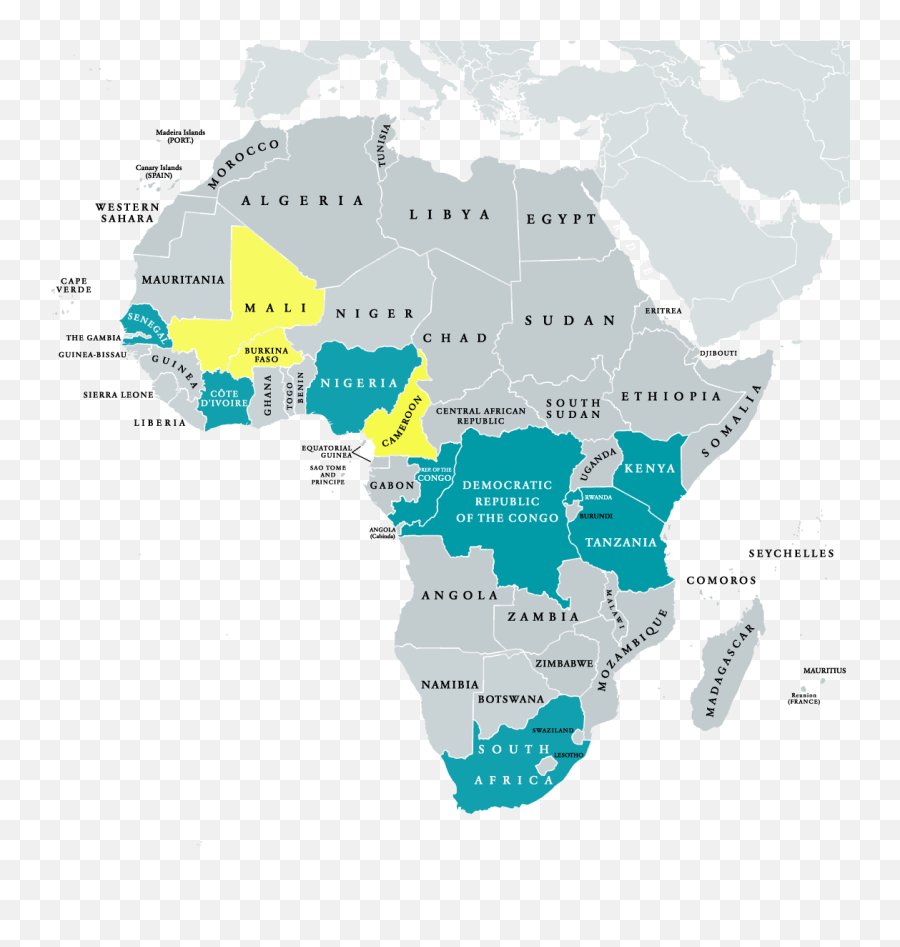 Locations U2013 Cello Solar Tv Emoji,Africa Map Png