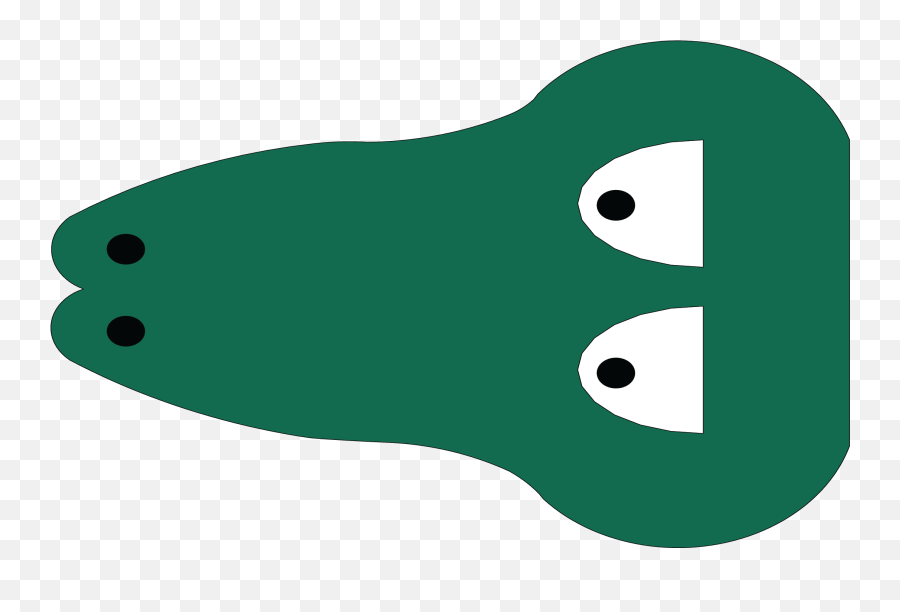 2d Head Of Crocodile Clipart - Full Size Clipart 2804145 Cartoon Crocodile Head Top View Emoji,Crocodile Clipart