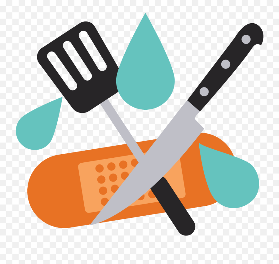 Kitchen And Food Safety Clipart - Transparent Kitchen Safety Clipart Emoji,Safety Clipart
