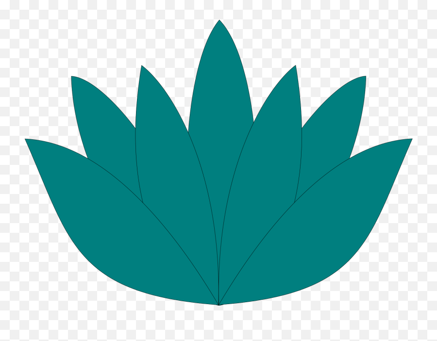 Aqua Lotus Flower Svg Vector Aqua - Clip Art Emoji,Lotus Flower Clipart