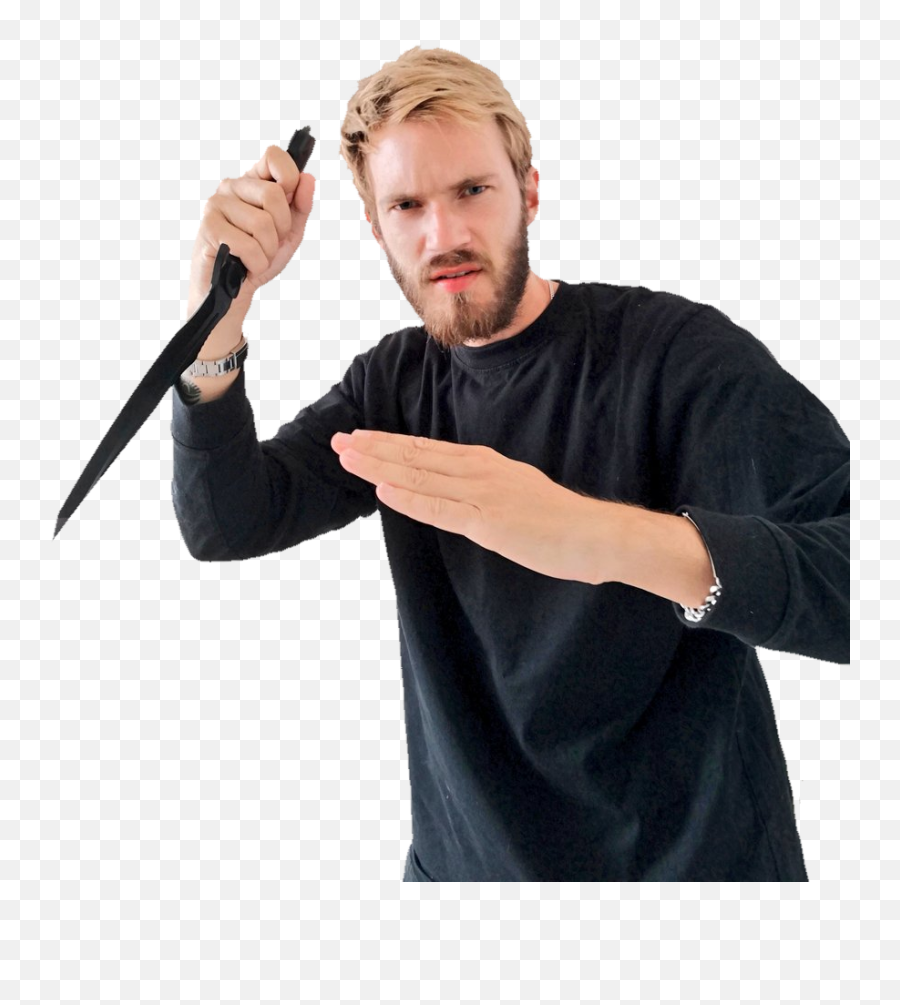 Guy With Gun Png - Guy With A Knife Emoji,Pewdiepie Transparent