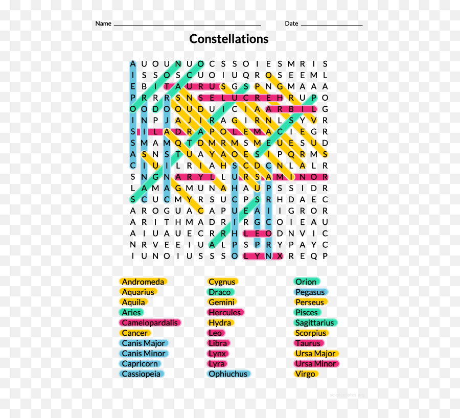 Constellation Png - Constellations Solution Image Constellations Word Search Ansers Emoji,Constellation Png