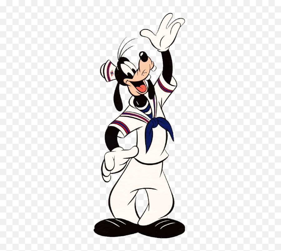 Disney Cartoon Characters Clipart - Goofy Sailor Emoji,Characters Clipart