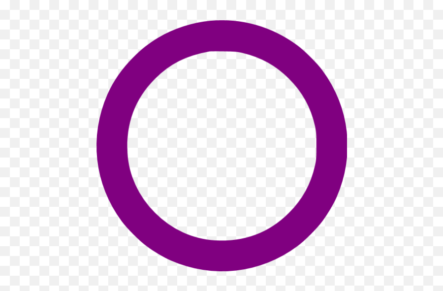 Purple Circle Outline Icon - Purple Circle Emoji,Purple Circle Png