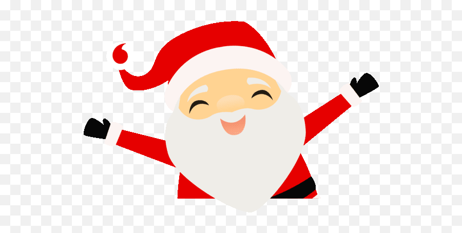 Ios Android - Cute Santa Christmas Gif Emoji,Merry Christmas Clipart Free