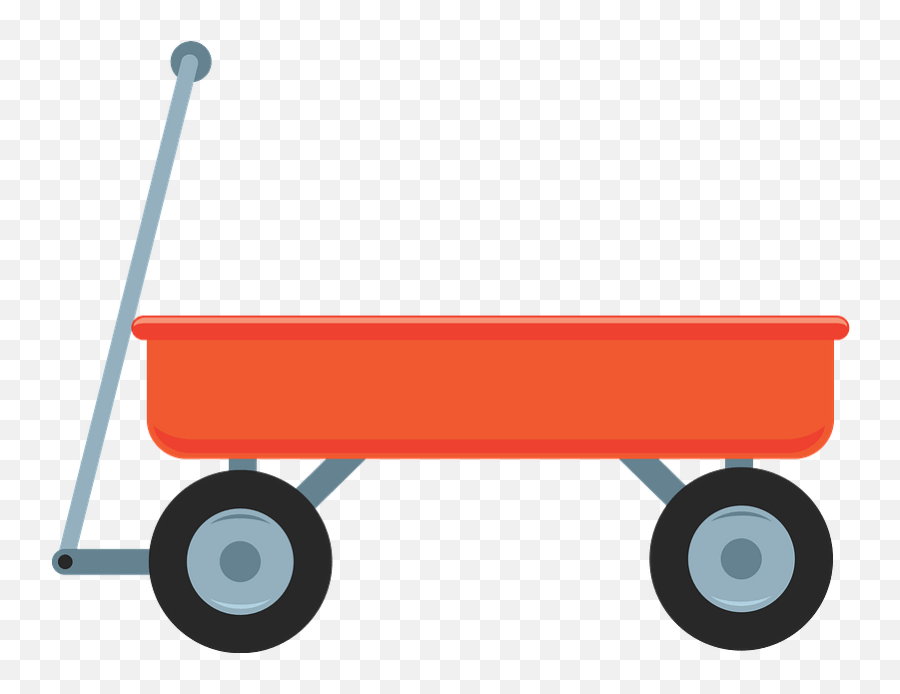 Red Wagon Clipart - Clipart Red Wagon Png Emoji,Wagon Png
