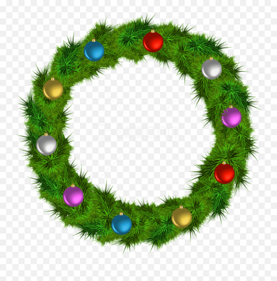 Christmas Wreath Png - Wreath Clipart Full Size Clipart Christmas Day Emoji,Christmas Wreath Clipart