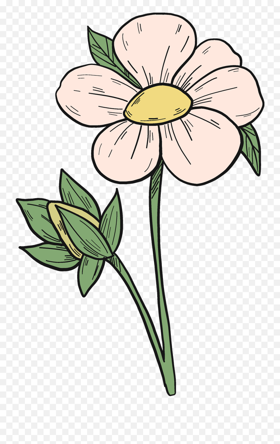 Strawberry Flower Clipart - Floral Emoji,Flower Clipart Transparent