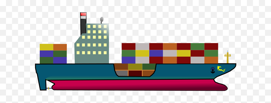 Container Ship - Container Ship Clipart Emoji,Ship Clipart
