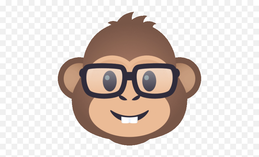 Nerd Monkey Joypixels Gif - Nerdmonkey Monkey Joypixels Discover U0026 Share Gifs Emoji,Nerd Emoji Png