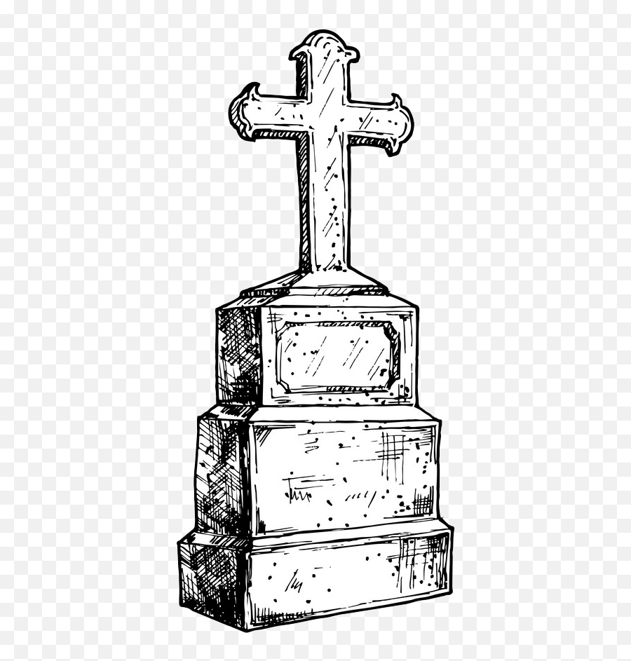 Tombstone Clipart Transparent 6 - Christian Cross Emoji,Tombstone Clipart