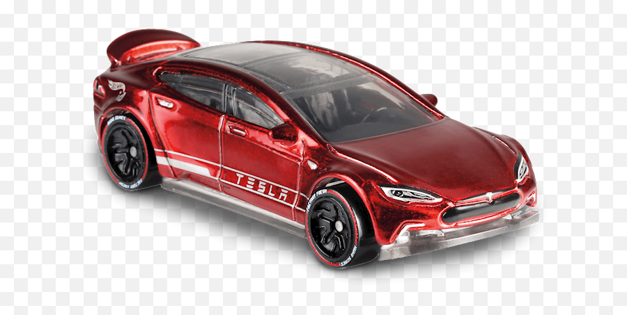 Tesla Model S In Multi Hot Wheels Id Car Collector Hot Emoji,Hot Model Png