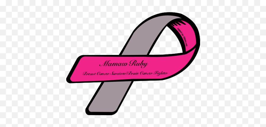Breast Cancer And Brain Cancer Ribbon - 455x350 Png Pulmonary Embolism Survivor Emoji,Breast Cancer Ribbon Png