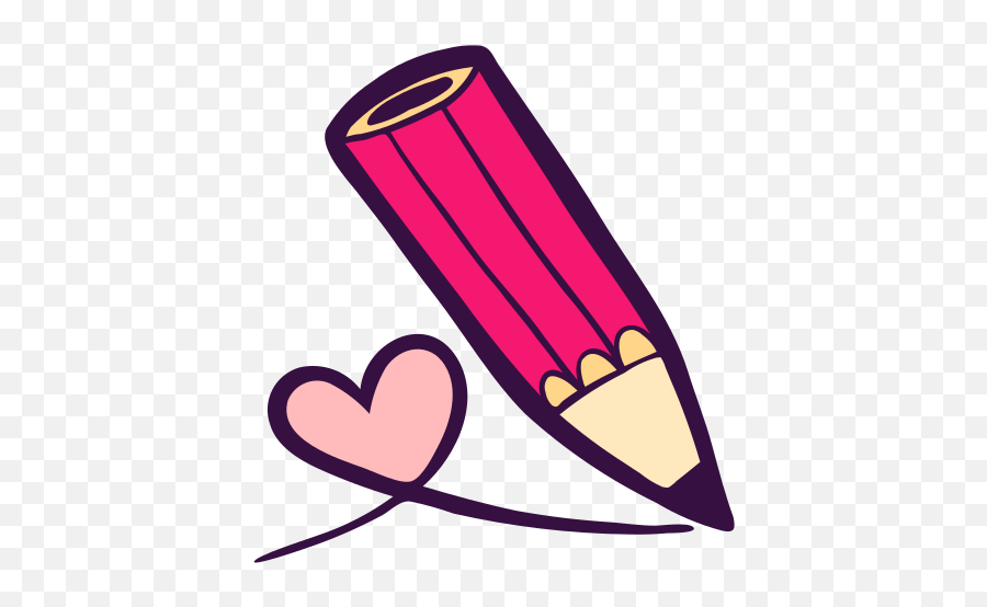 Draw Edit Heart Line Pen Writing Free Icon Of Color Emoji,Heart Line Png