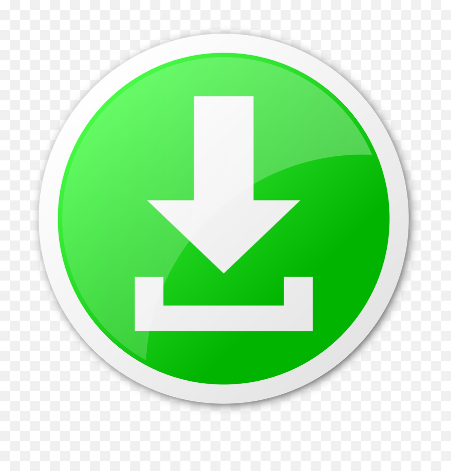 Arrow Download Green Save Png Picpng - Download Clipart Emoji,Green Arrow Logo