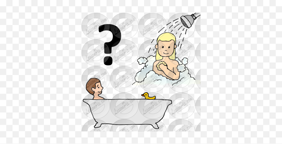 Do You Like To Take A Shower Or A Bath Picture For Emoji,To Shower Clipart