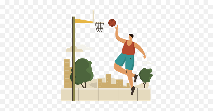 Best Premium Basketball Player Illustration Download In Png Emoji,Basketball Player Png