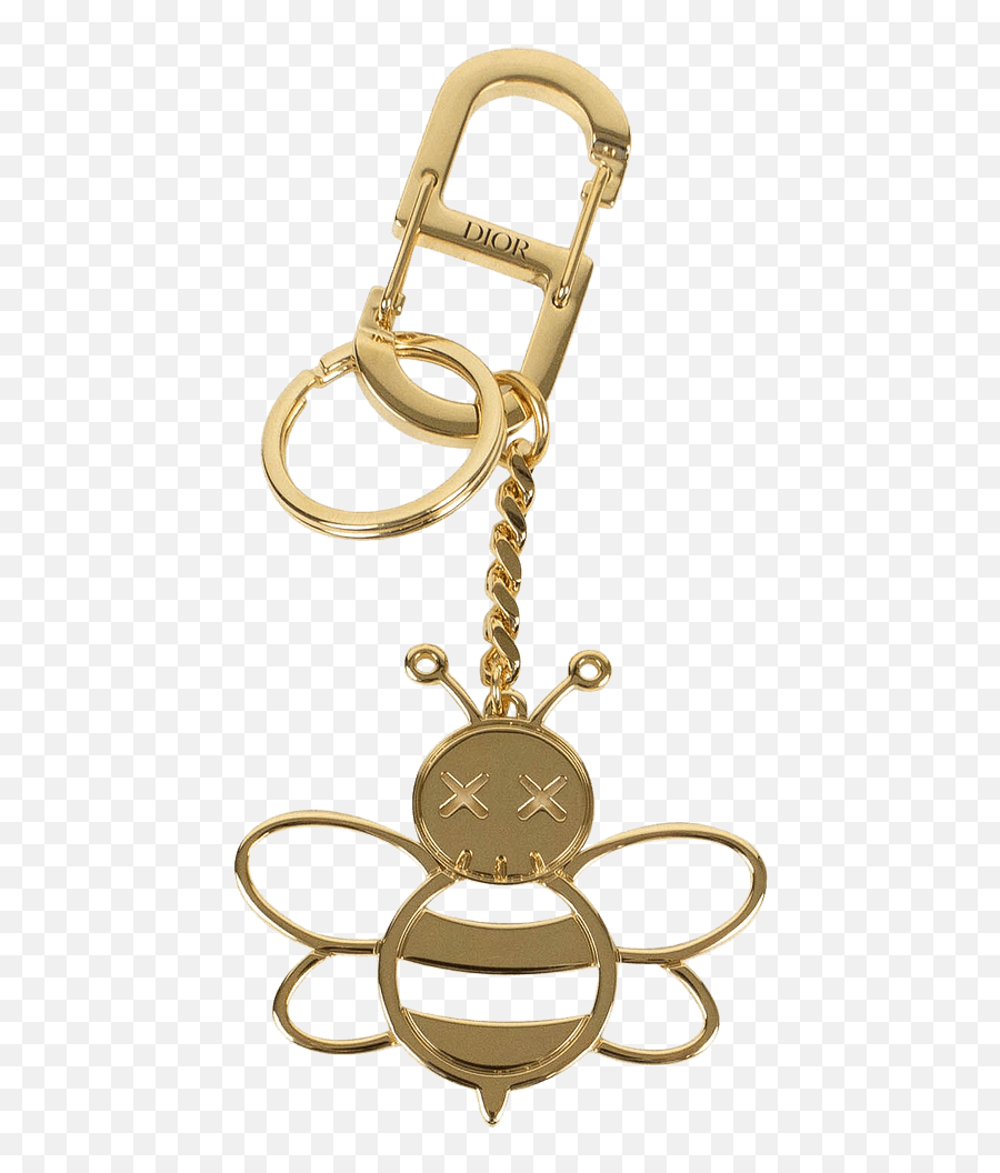 Dior Homme X Kaws Openworked Bee Key Chain U0027goldu0027 - Dior Emoji,Gucci Bee Logo