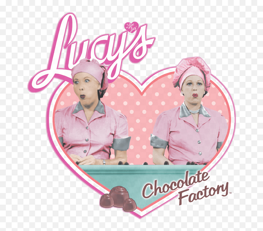I Love Lucy Chocolate Factory Kids T - Girly Emoji,I Love Lucy Logo