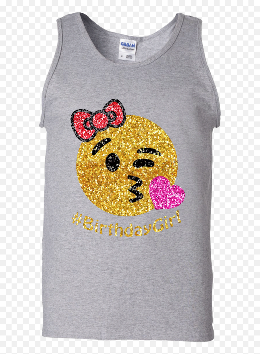 Download Birthday Emoji Shirt For Girls 100 Cotton Tank Top - Sleeveless,100 Emoji Png