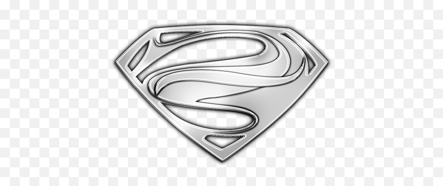 Man Of Steel Silver Logo Png Png Image Emoji,Man Of Steel Logo