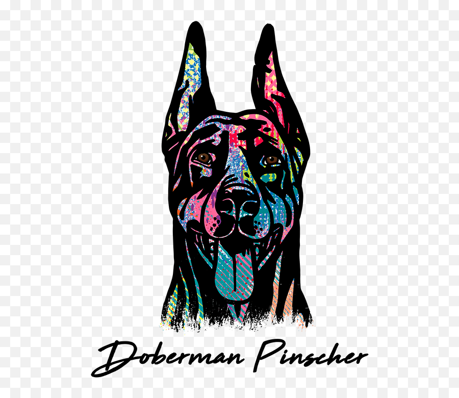 Doberman Vector Head - Doberman Vector Emoji,Silhouette Logo