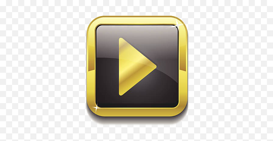 Gold Play Button Png Pic Png Mart - Play Button Gold Png Emoji,Play Button Png
