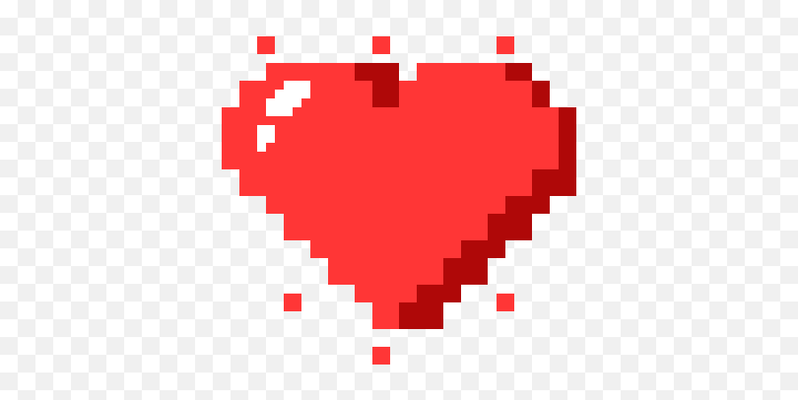 Red Heart Stickers For Android Ios - Pixel Love Gif Png Emoji,Heart Gif Png