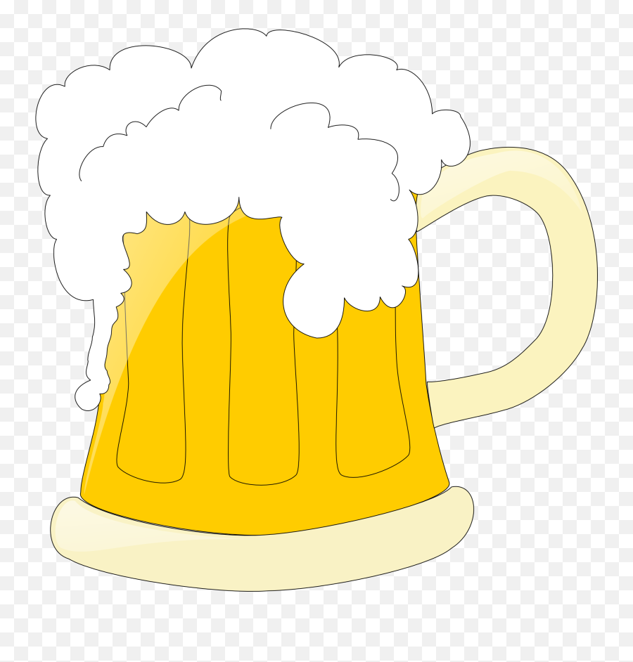 Clipart Of The Beer Free Image - Beer Drawing Black Background Emoji,Beer Clipart