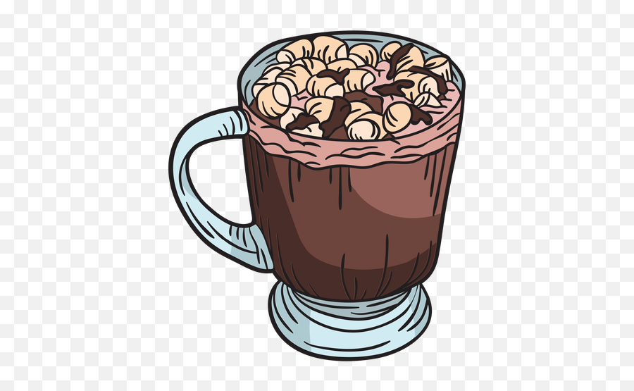 Hand Drawn Marshmallow Hot Chocolate - Serveware Emoji,Hot Chocolate Png
