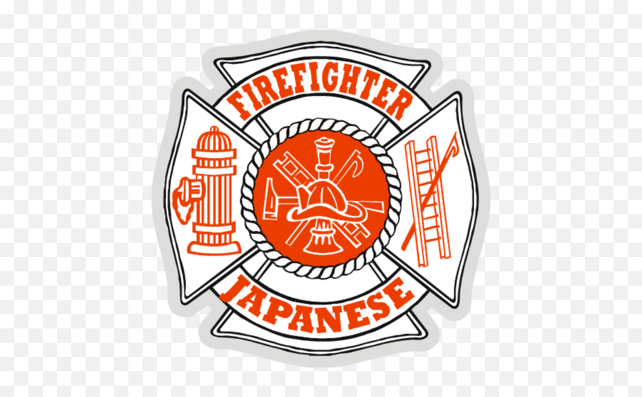 Japanese Clipart Firefighter - Fire Rescue Note Cards Retired Firefighter Decal Emoji,Fire Fighter Clipart