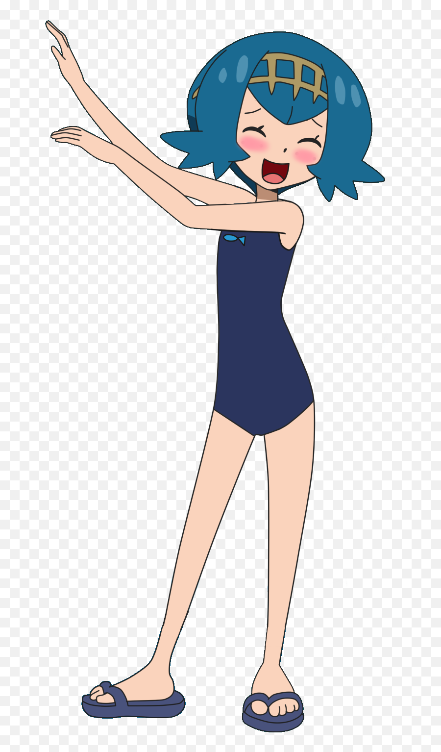Swimsuit Clipart Leotard - Swim Pokemon Sun And Moon Lana Emoji,Swimsuit Clipart