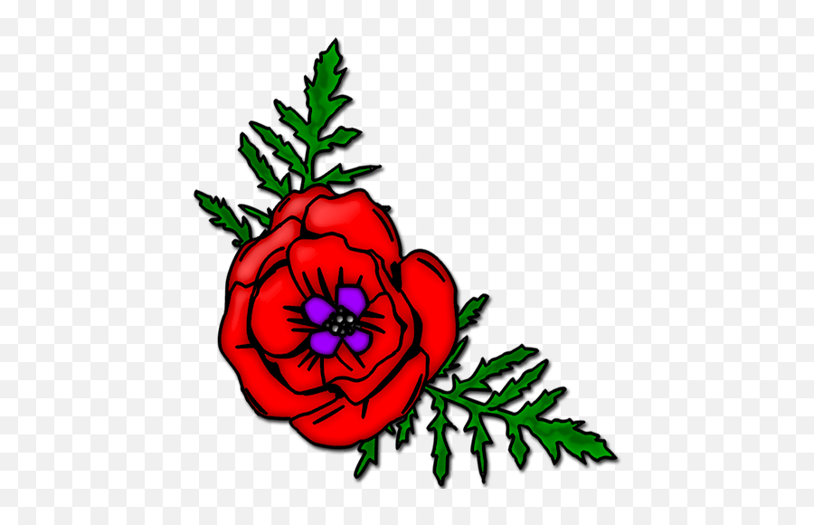 Red Poppy Cliparts Png Images - Clip Art Emoji,Poppy Flower Clipart