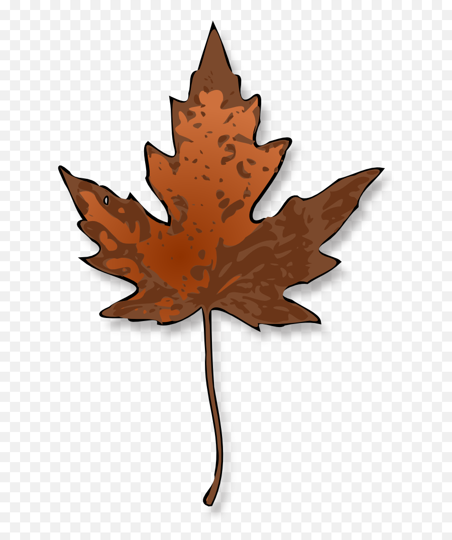 Free Clip Art Maple Leaf By Jimmiet - Cartoon Dead Leaf Png Emoji,Elvis Clipart