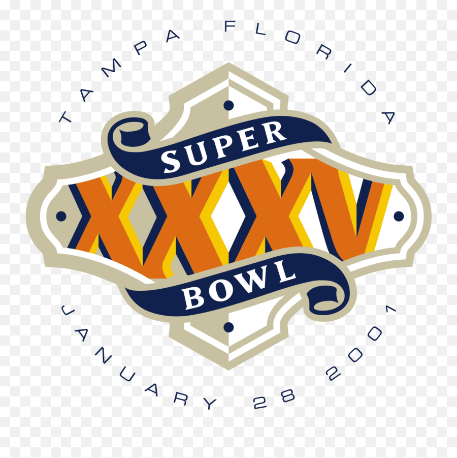 Super Bowl Xxxv - Wikipedia Super Bowl Xxxv Logo Emoji,Aerosmith Logo
