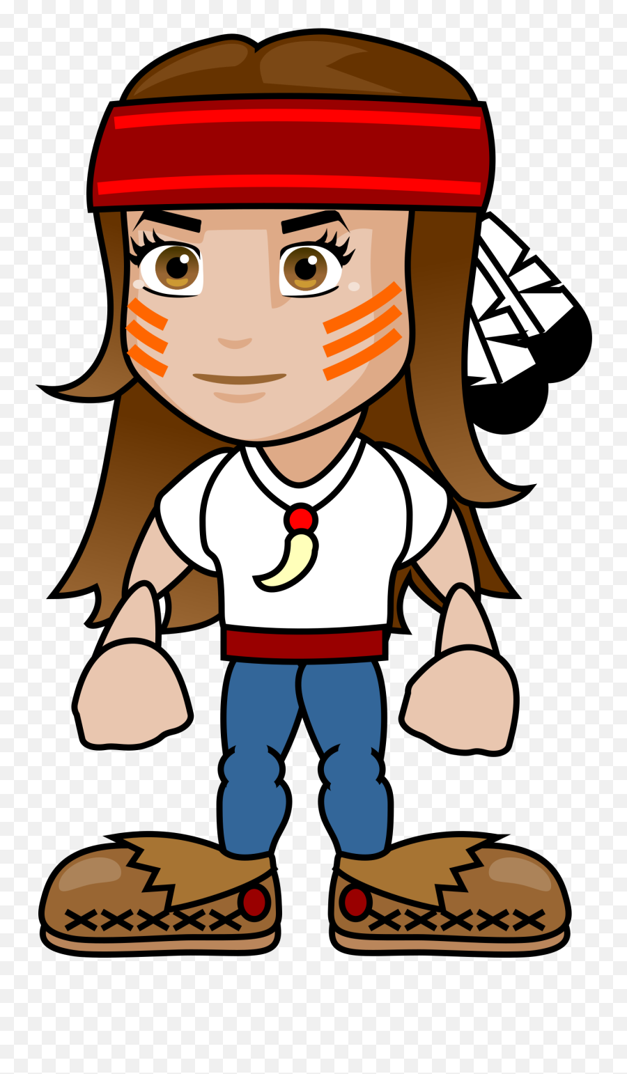 Native American Comic Kid Clipart Free Download Transparent Emoji,Kid Clipart