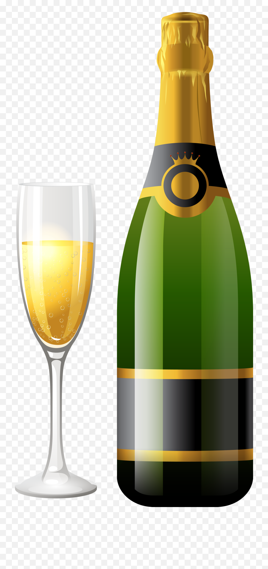 Clipart Pineapple Wine Clipart - Champagne Bottle And Glass Png Emoji,Wine Clipart